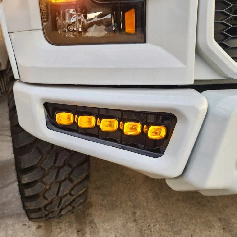 Front Bumper LED Fog Lights W/Turn Signal Lamps For Ford F-150 Raptor 2017-2020
