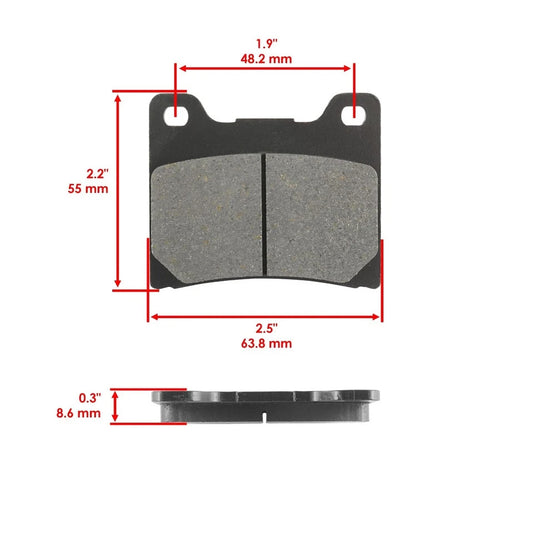 Front Rear Brake Pads for Yamaha FZR1000 89-93 / 3GM-W0045-03-00 1FK-W0046-01-00