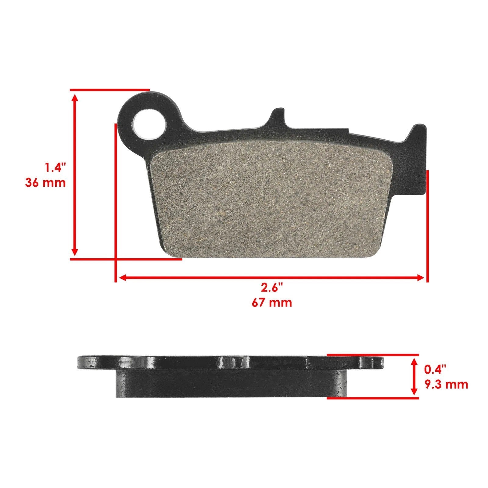 Rear Brake Disc Rotor W / Brake Pad Fits Yamaha YZ125 YZ250 YZ450F 2003 - 2025