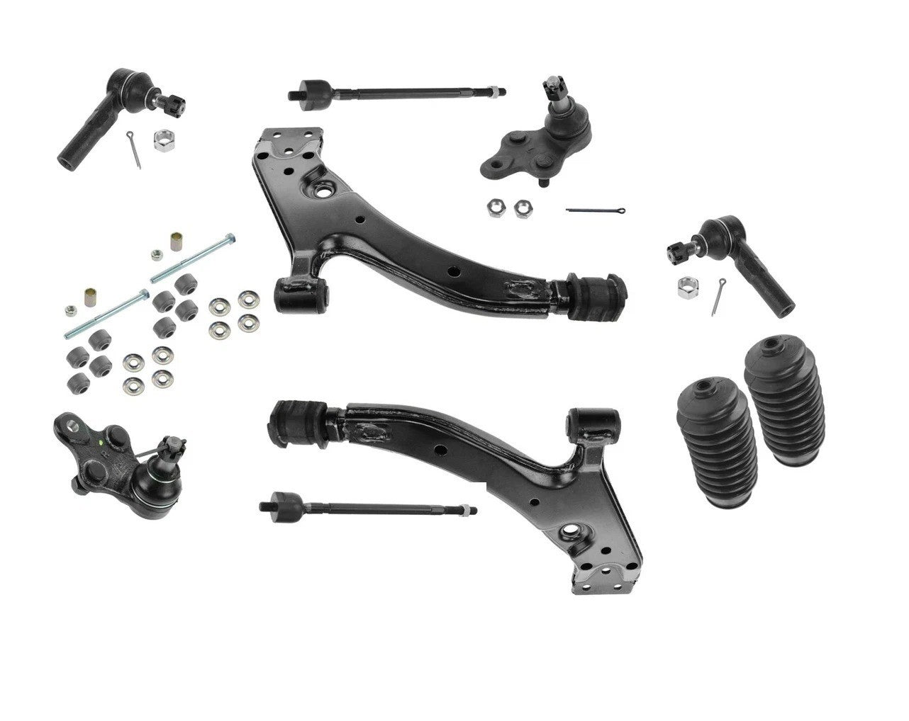 12 Piece Control Arms Ball Joints Tie Rods Sway Links Kit for Tercel Paseo New