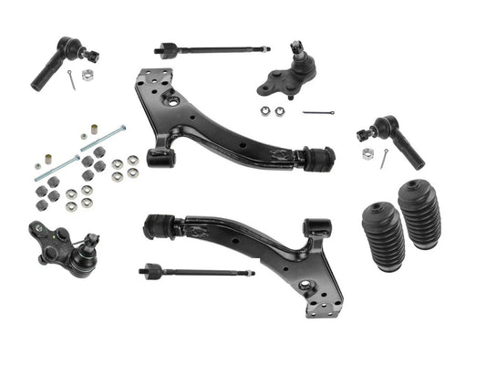12 Piece Control Arms Ball Joints Tie Rods Sway Links Kit for Tercel Paseo New