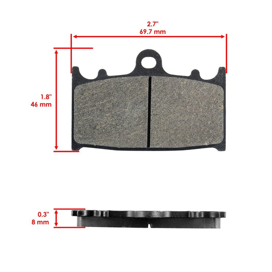 Brake Pads for Suzuki GSX R750 GSXR750 GSX-R750 2000-2003 Motorcycle Front Pads