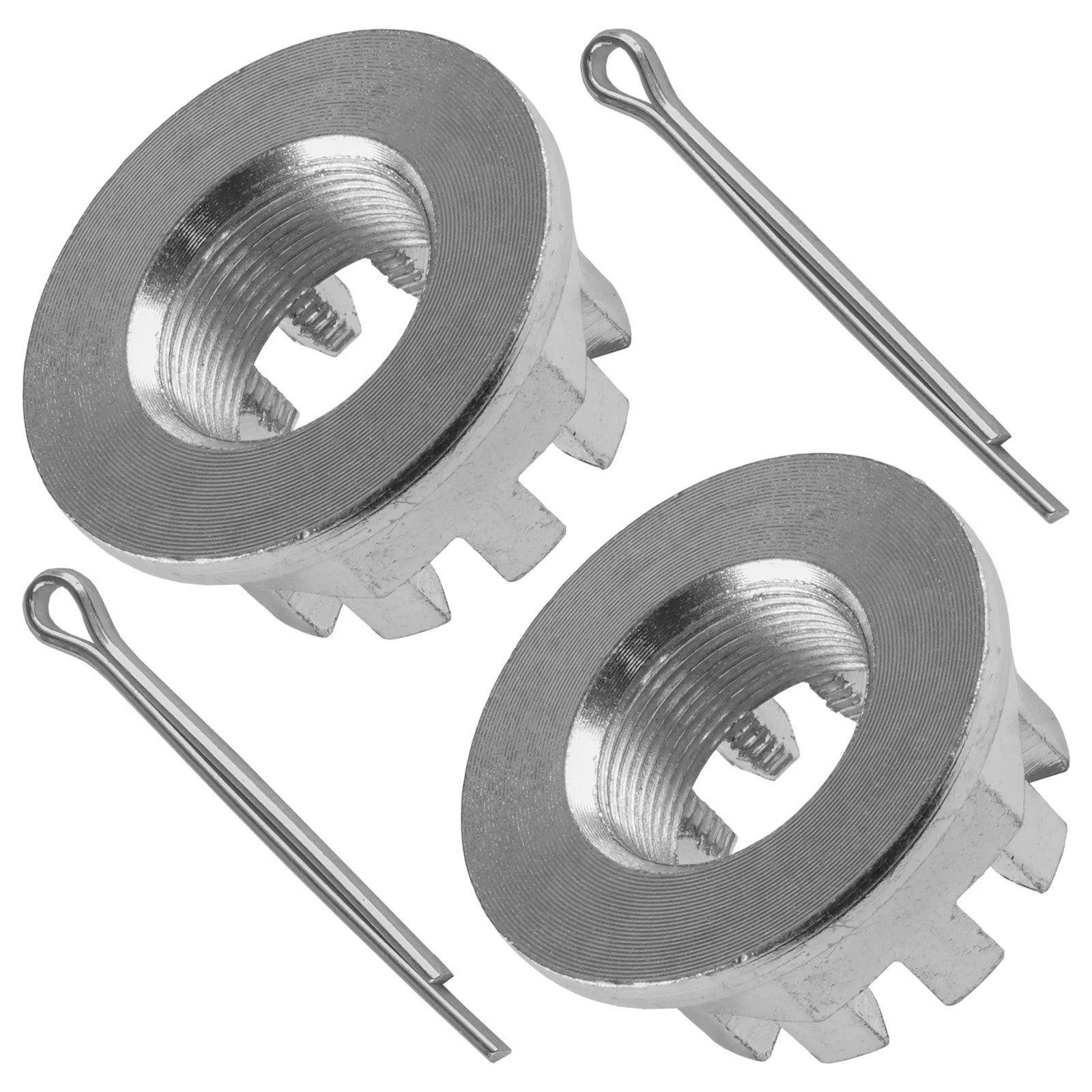 Set of 2 Rear Axle Nuts W/Pin For Honda TRX350 Rancher 350 2X4 4X4 2000-2006
