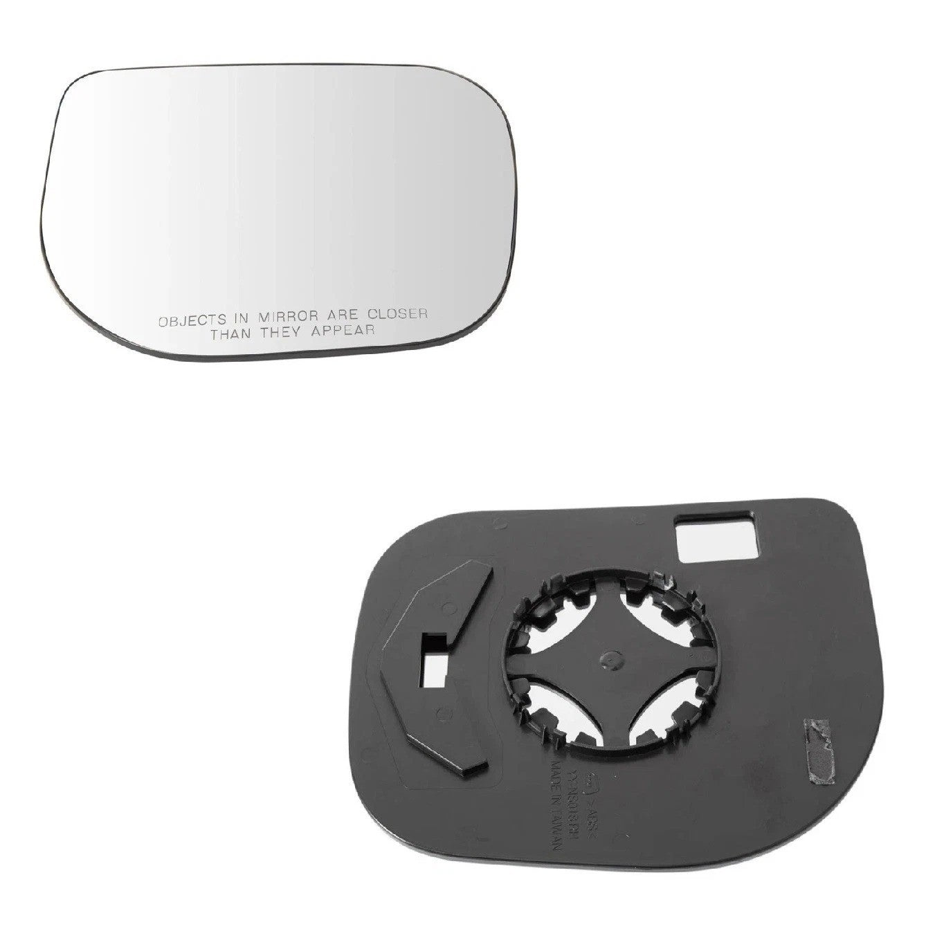 Exterior Mirror Glass w/ Backing Plate RH Passenger Side for Nissan Titan