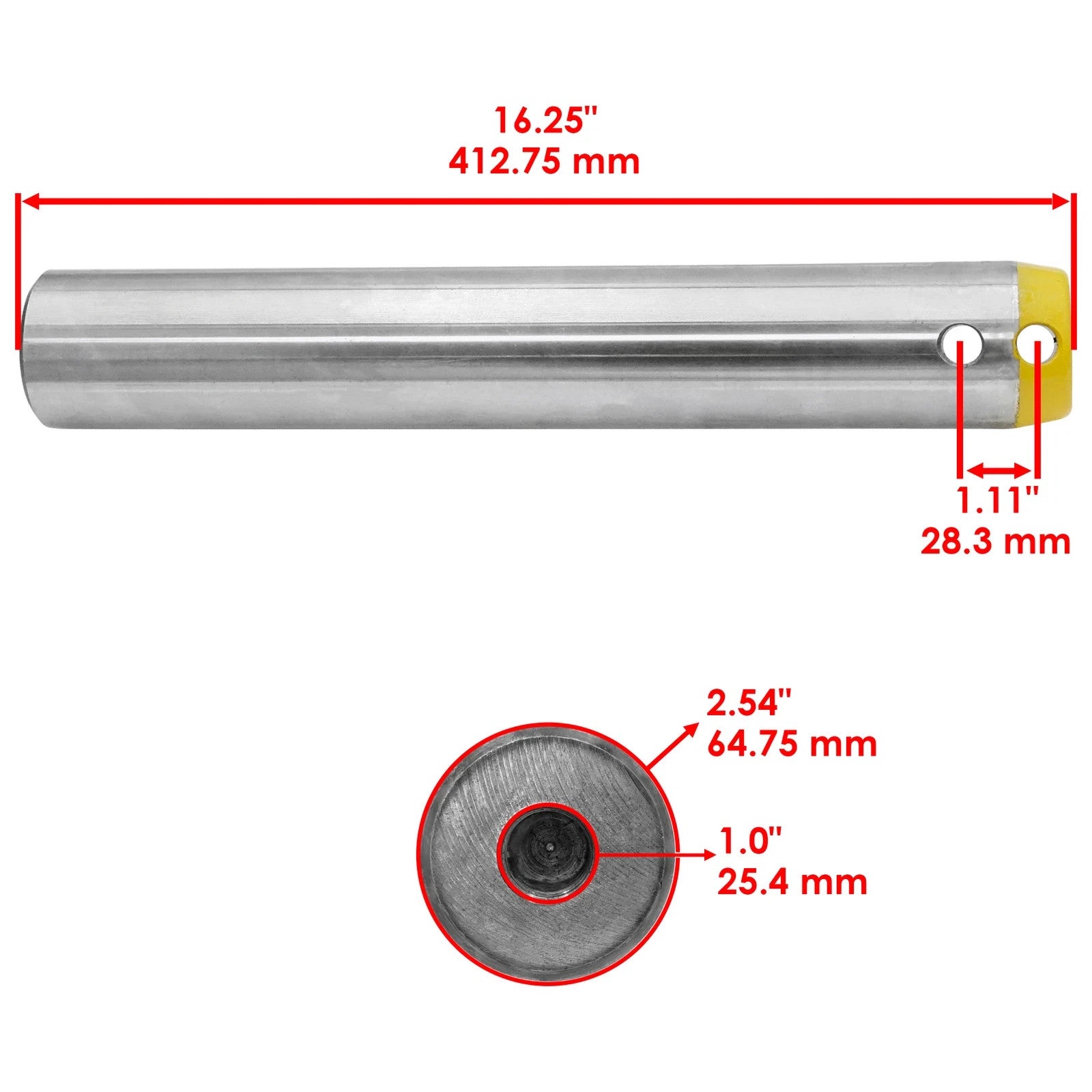 144-1013 65 mm Excavator Bucket Pin For Caterpillar E110B E120B 311 311B 311C