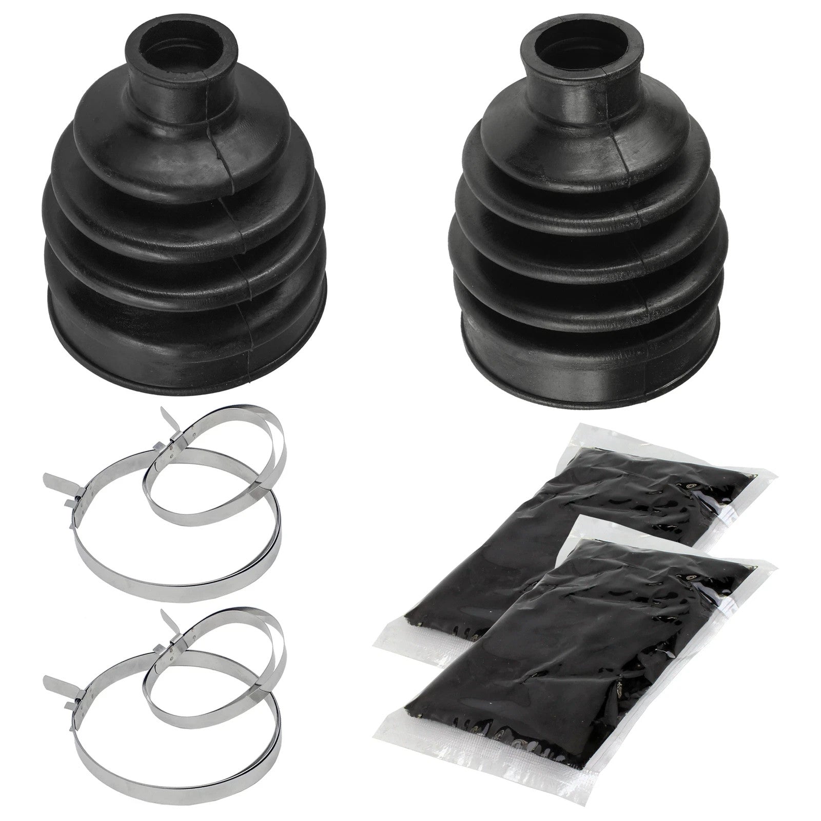 Front Axle Inner & Outer CV Boot Kit For Honda Rancher 420 TRX420FA FE FM 17-25