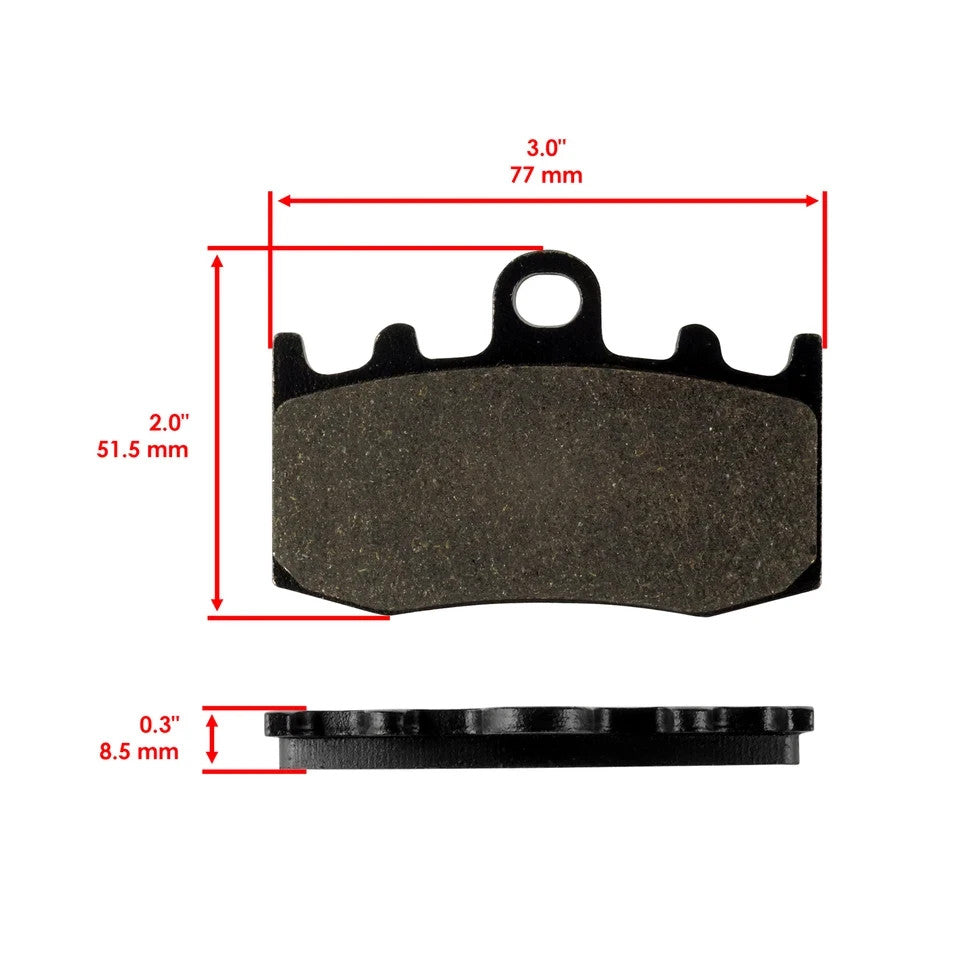 Front Rear Brake Pads for BMW R1200Gs R 1200Gs 2004-2012 Adventure Triple Black