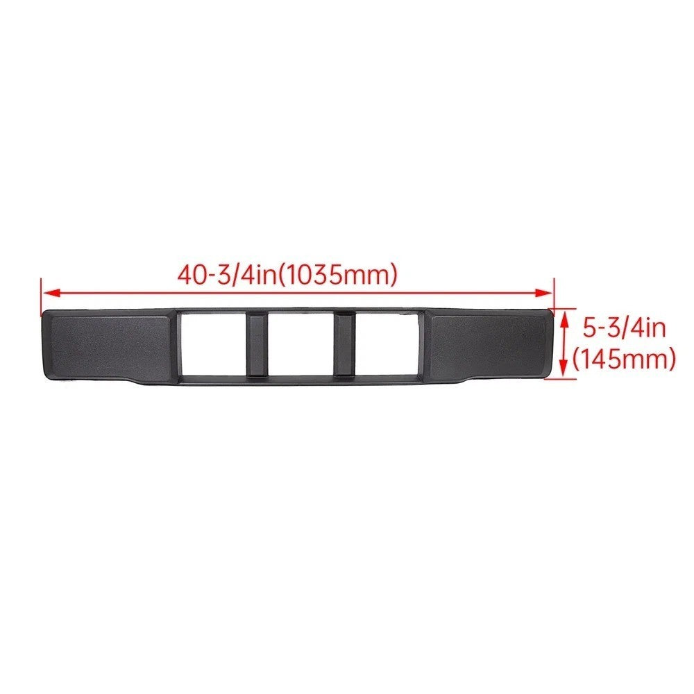 For 2015-2017 Ford F150 Black Front Bumper Cover Lower Grille Trim Panel Plastic