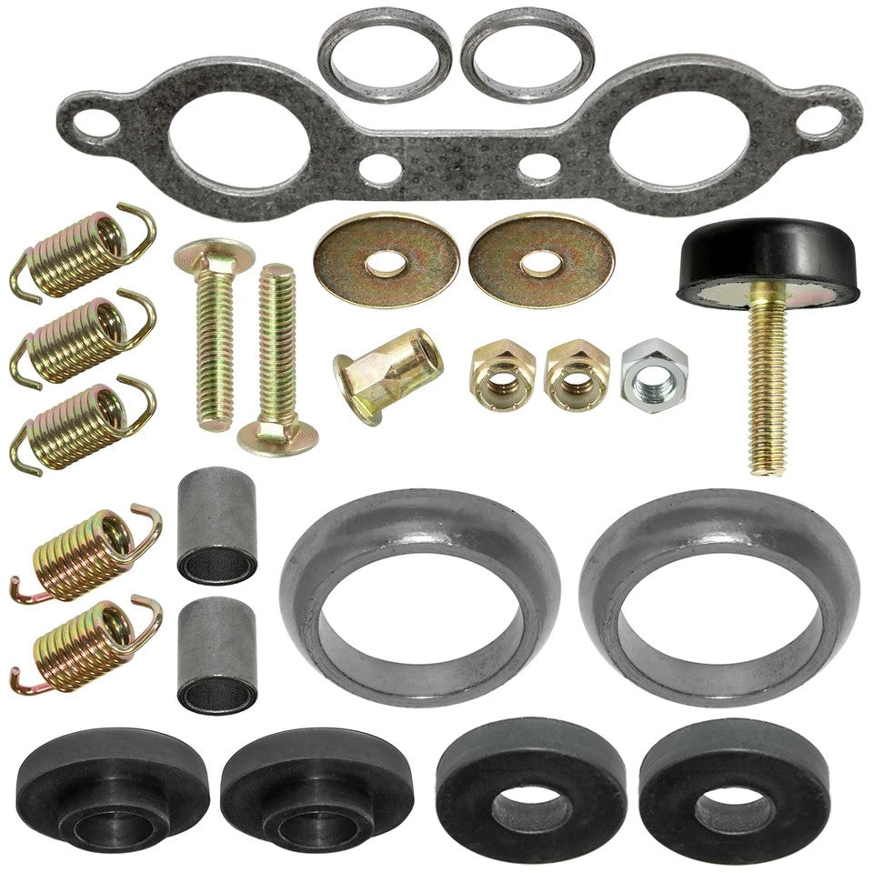 Exhaust Muffler Silencer Kit for Polaris Sportsman 600 Twin 2003 2004 2005 ATV
