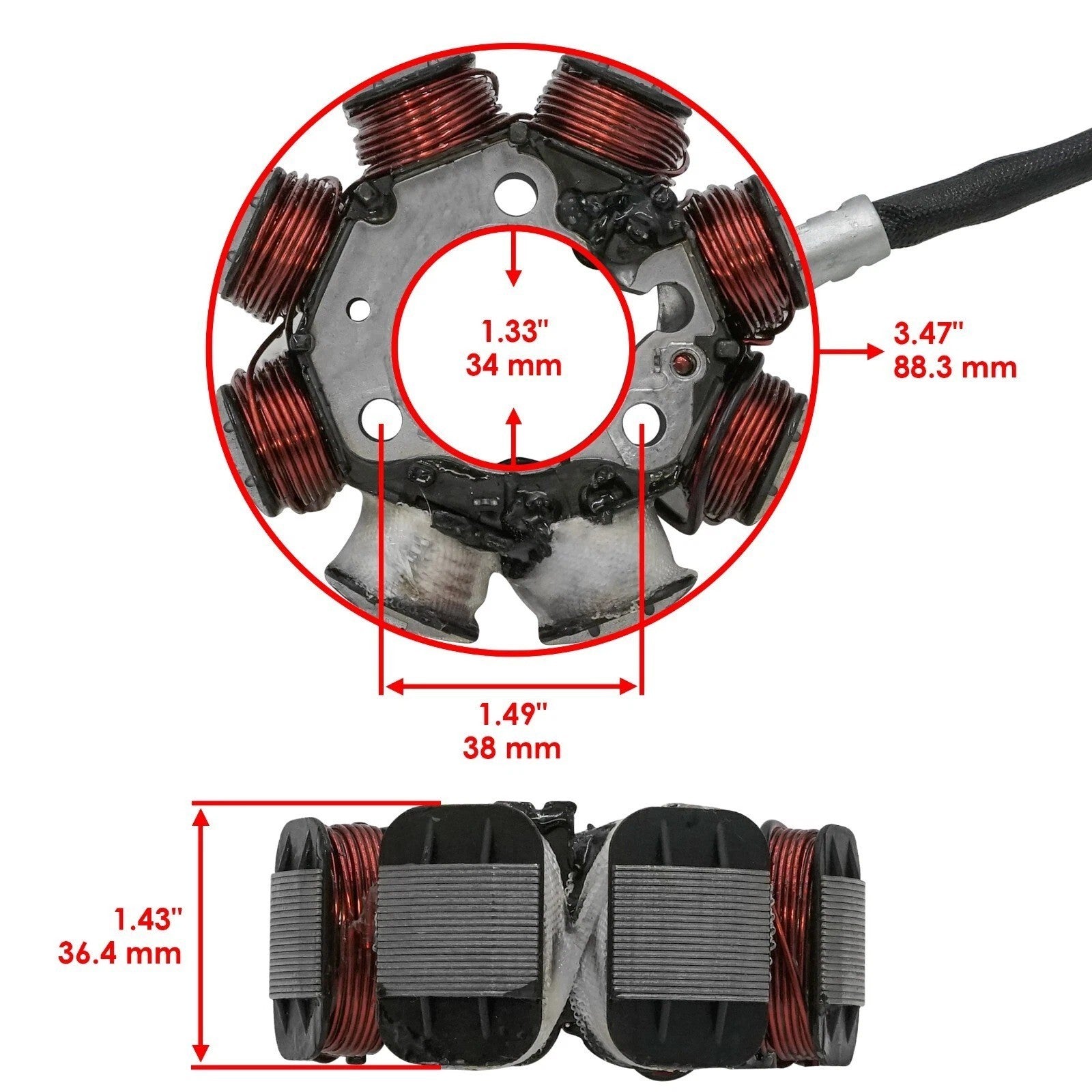 Stator & Regulator Rectifier for Honda TRX250 Recon 2X4 1997-2001