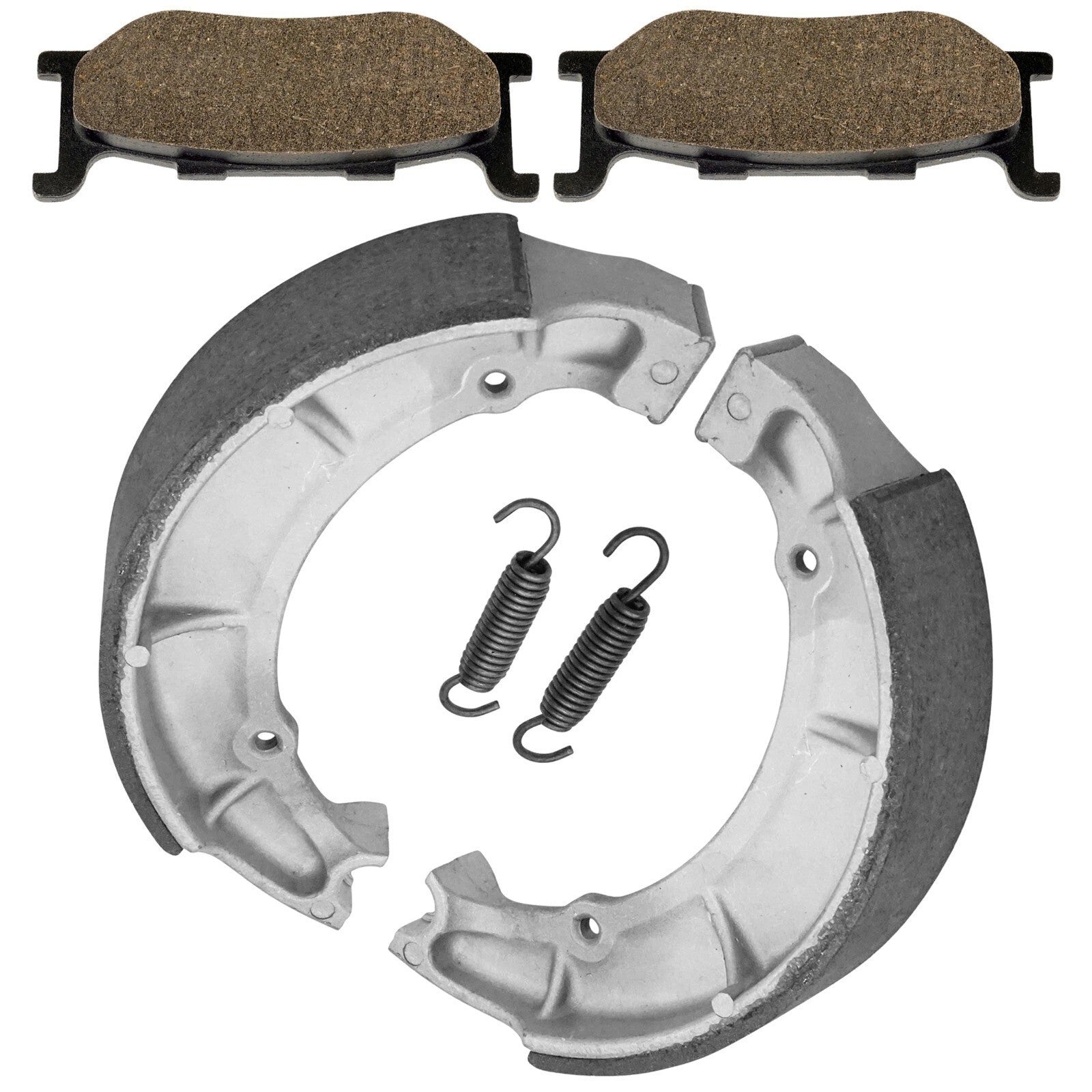 Front Brake Pads & Rear Shoes for Yamaha XVS650A V-Star 650 Classic 1998-2010