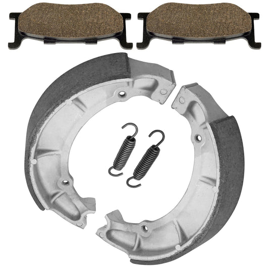 Front Brake Pads & Rear Shoes for Yamaha XVS650A V-Star 650 Classic 1998-2010