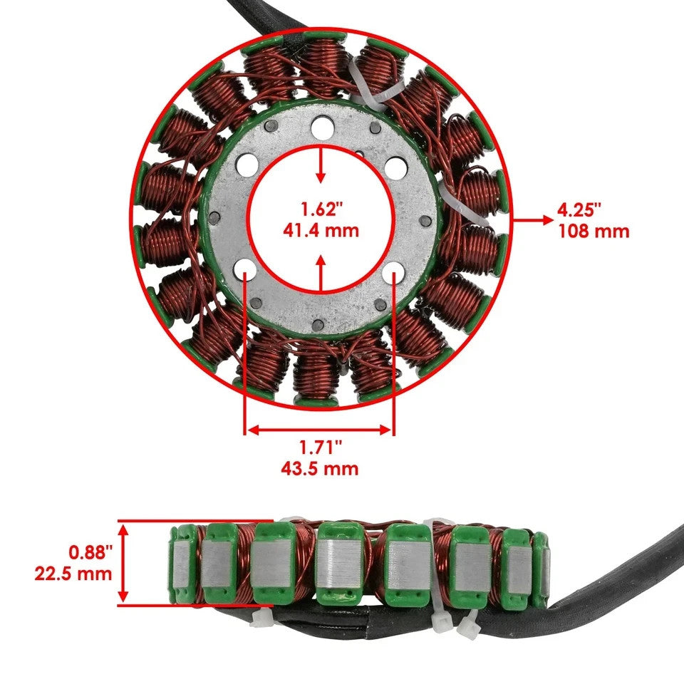 Stator for Polaris Scrambler 500 4X4 2004 2005 2006 2007 2008 2009 2010-2012