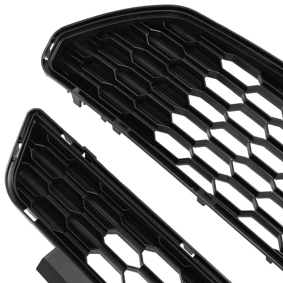 HECASA Front Bumper Grille Grill Upper&Lower For Ford Mustang 2015 2016 2017 GT