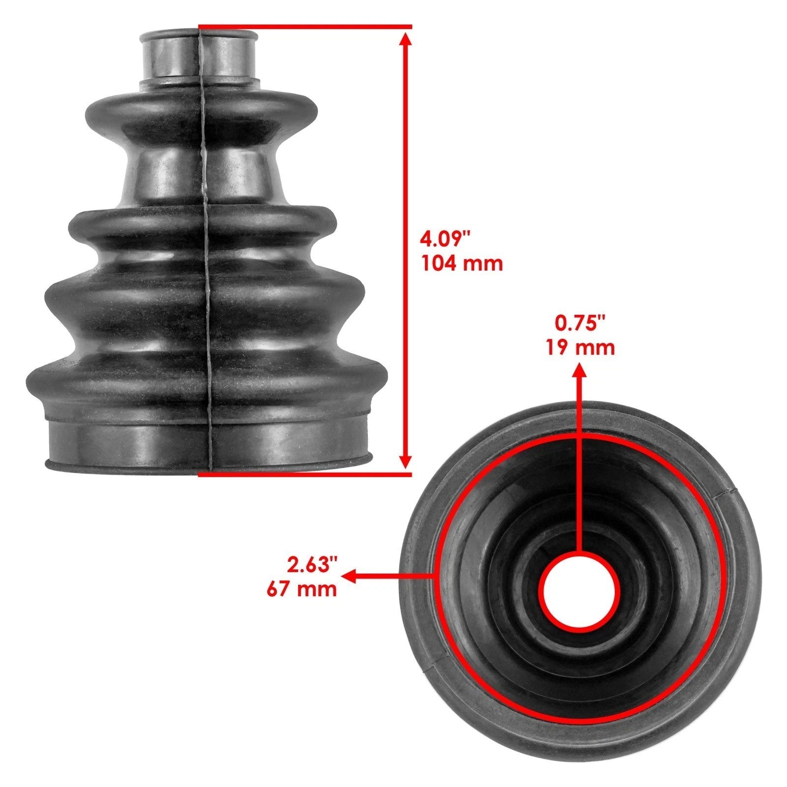 Front Axle Inner Outer CV Boot Kit fits Polaris Sportsman 500 400 600 4x4 2005