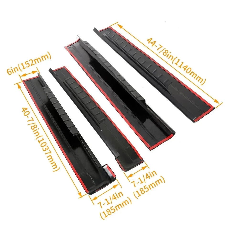 Rocker Panels Protector Cover Trim Fit For 01-06 Chevy Silverado Sierra Crew Cab