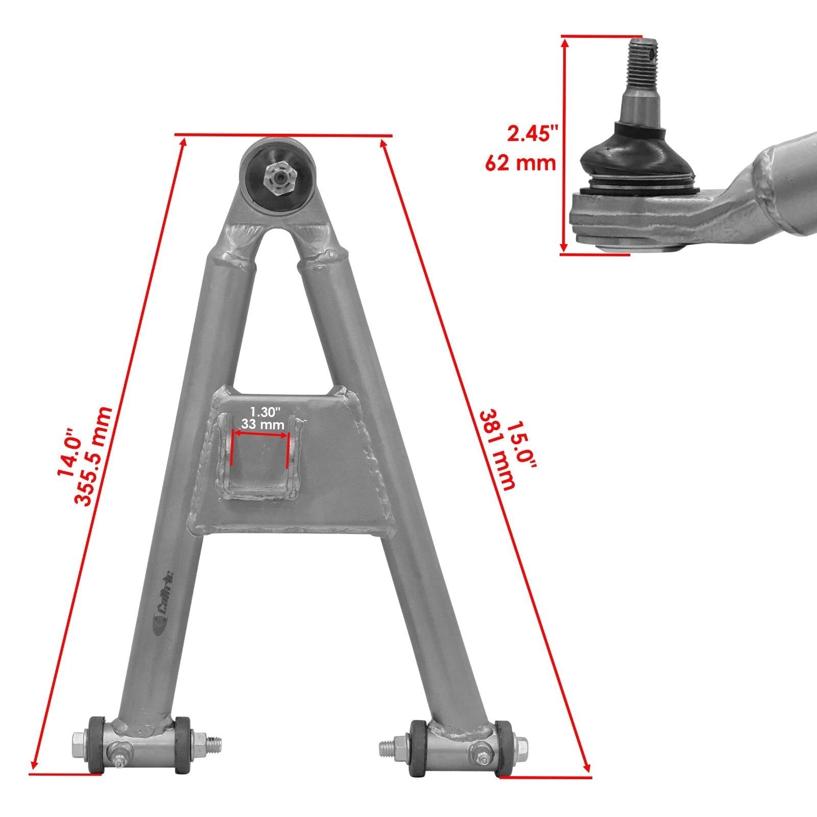 Front Upper and Lower A-Arm Set for Yamaha Banshee 350 YFZ350 1991-2003