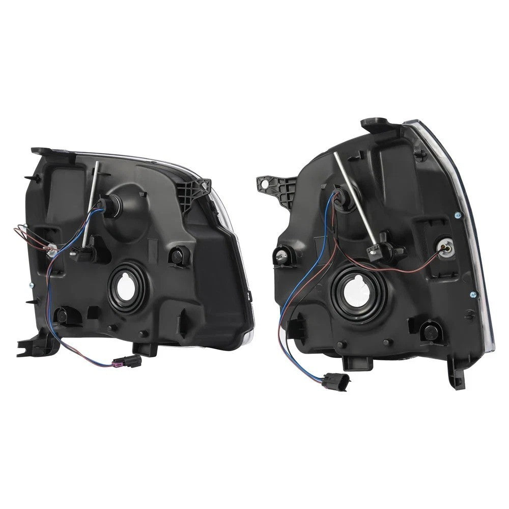 For GMC Yukon XL 1500 Denali 2007-2014 Black Housing Headlights Assembly LH+RH