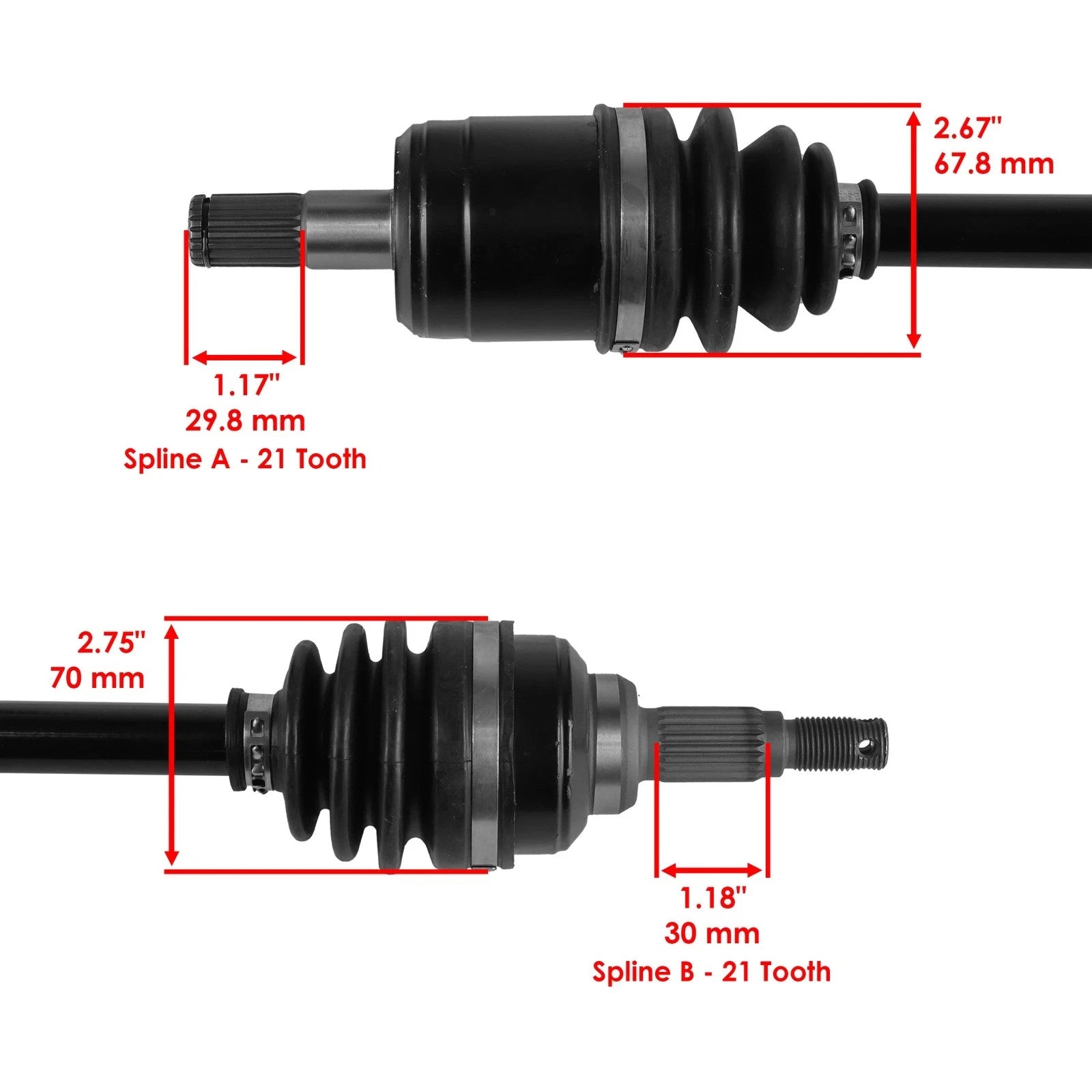 Front Left & Right CV Joint Axle Bearing For Honda Foreman 450 TRX450 Es S 02-04