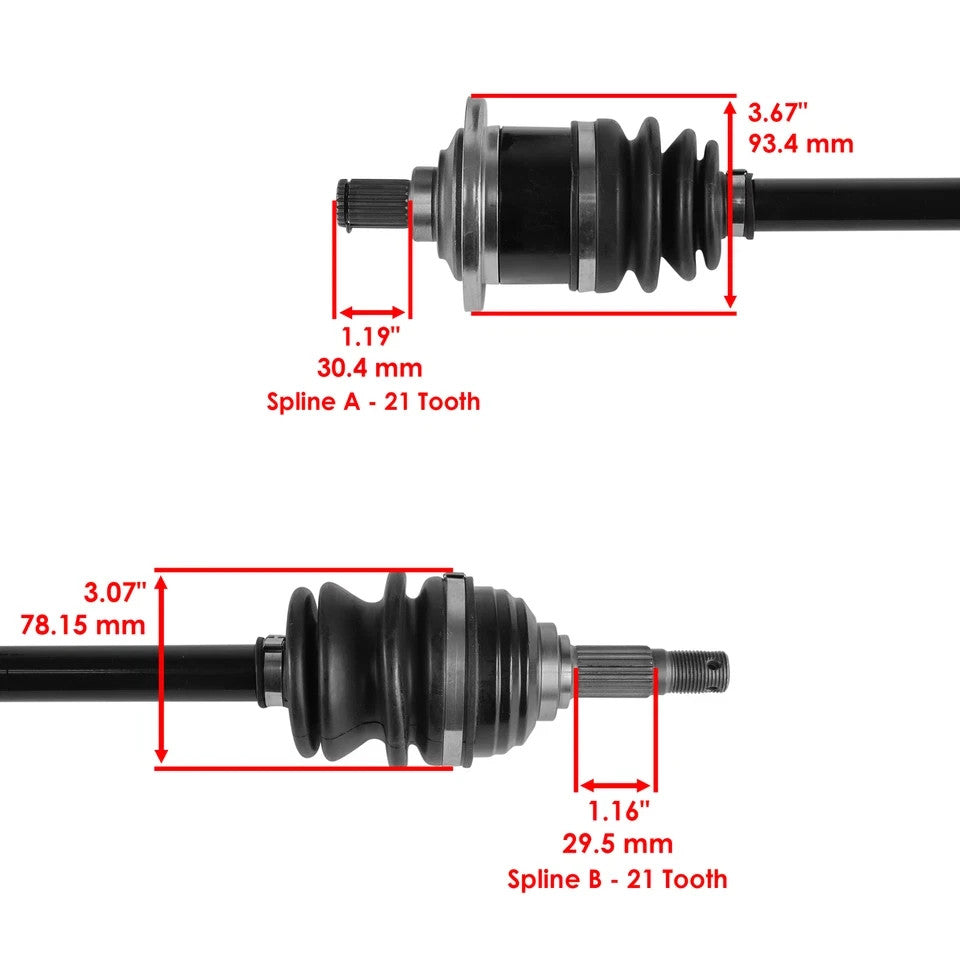 Rear Left & Right Complete CV Joint Axle For Arctic Cat 400 2X4 4X4 2002-2004