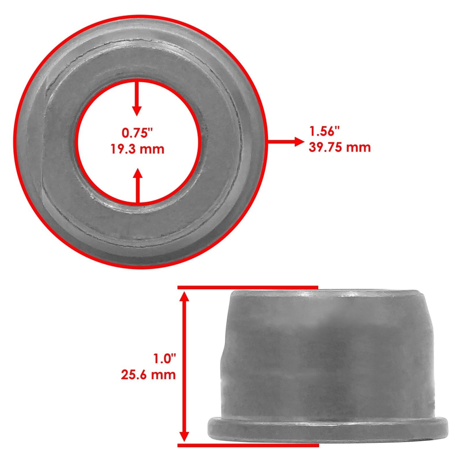 for Craftsman Husqvarna 4 Sets Front Wheel Bushing Bearing 532009040 532124959