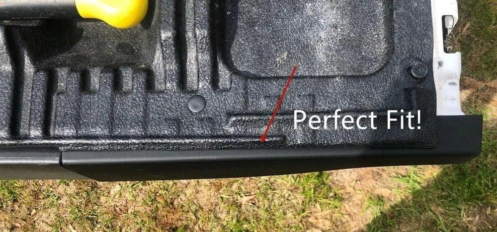 Fit 08-16 Ford F250 F350 LH&RH Flexible Flex Step Tailgate End Cap Molding Trim
