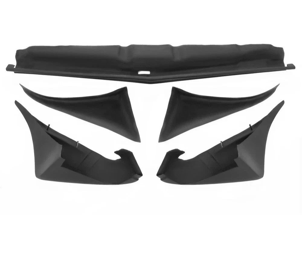 For 1979-1981 Pontiac Firebird Front & Rear Wheel Flares 5PCS Painted Black