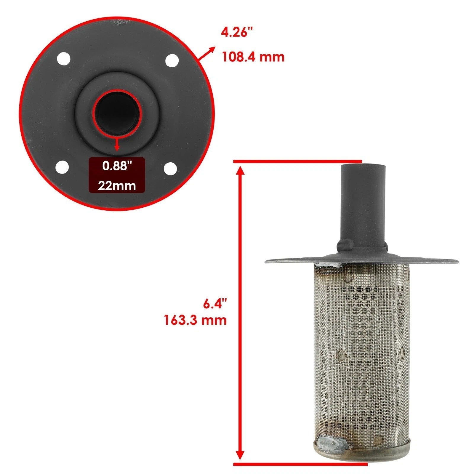 Caltric Spark Arrestor For Yamaha Raptor 700 YFM700 2015-2026 2LS-E4780-00-00