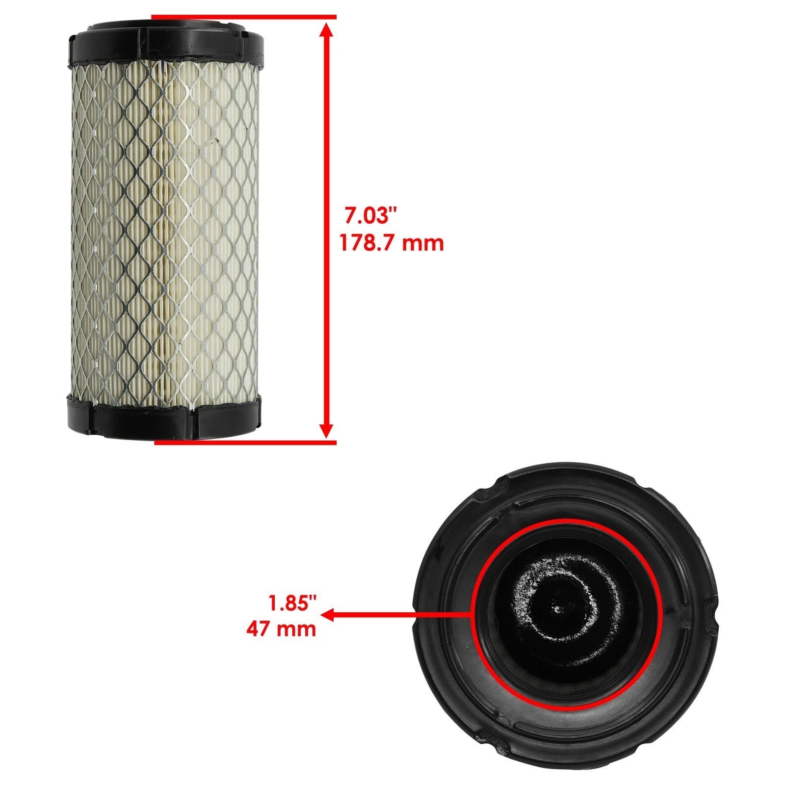 Caltric Air Filter And Fuel Filter For Kawasaki Mule 3010 KAF620 4X4 2001-2008