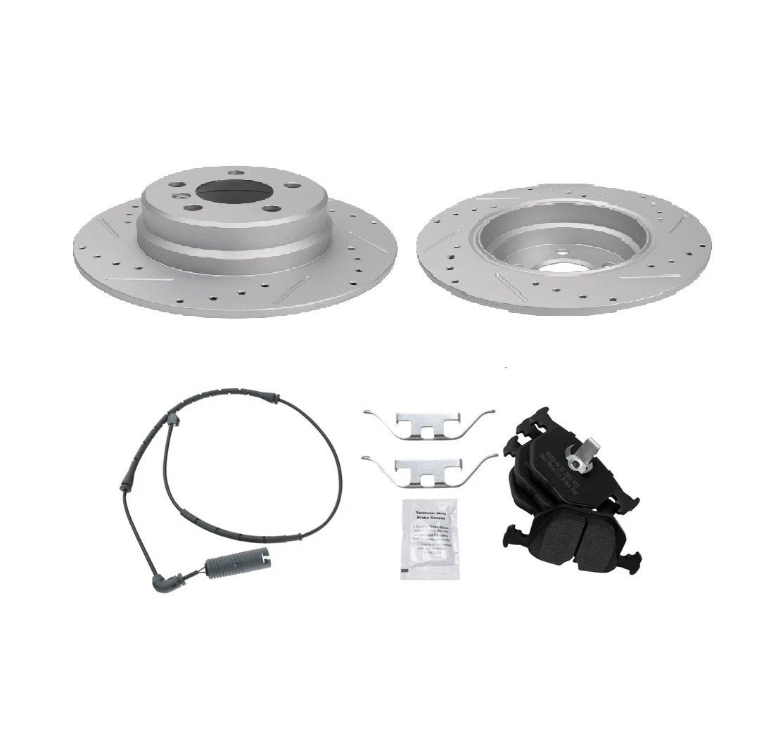 Rear Semi Metallic Brake Pad & Performance Rotor Kit for BMW X5 SUV