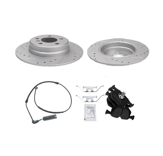 Rear Semi Metallic Brake Pad & Performance Rotor Kit for BMW X5 SUV