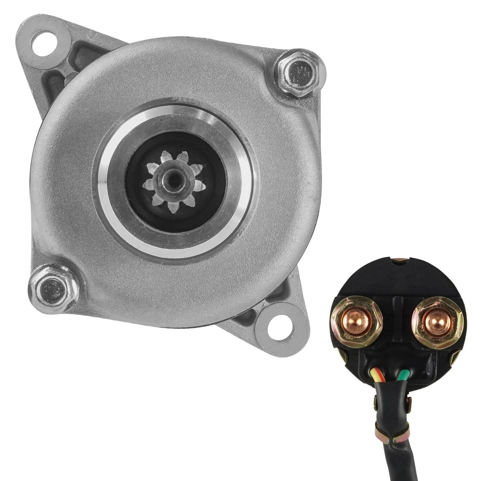 Starter And Relay Solenoid for Honda TRX420 FE TRX420FM Rancher 420 4X4 2007-13