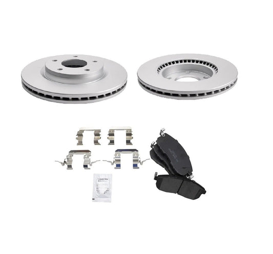 Front Brake Pad & Coated Rotor Kit Premium Ceramic for Nissan Sentra Brand