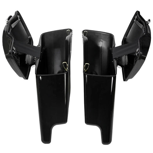 5" Stretched Hard Saddle Bags Conversion Brackets Kit For Harley Softail Deluxe