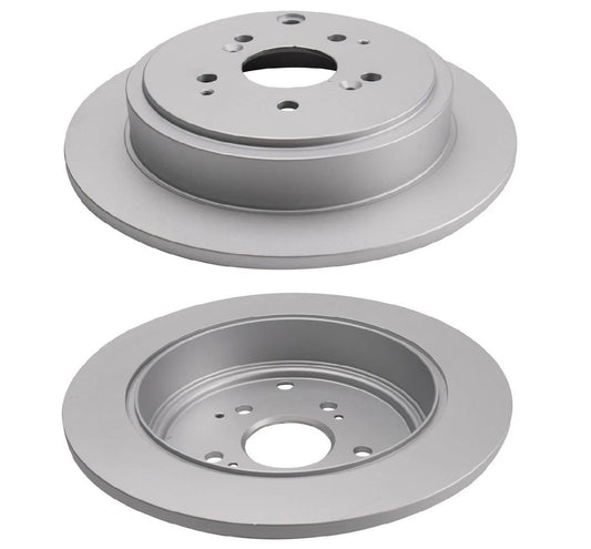Rear Brake Rotors Set Solid For 2001-2006 Acura MDX 2003-2008 Honda Pilot