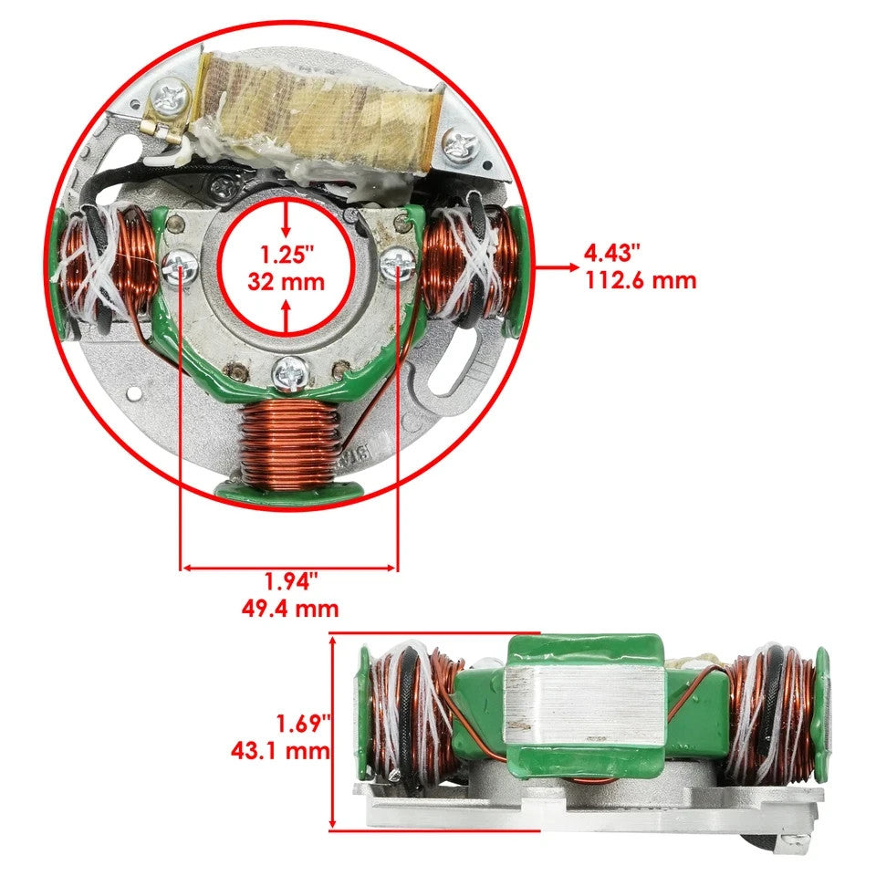Stator for Arctic Cat Pantera 440 1989/ Pantera 550 2002 2003 2004 2005 Magneto 