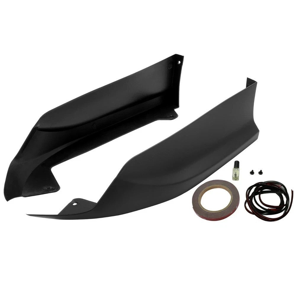 4PCS Front + Rear Bumper Lip Splitter For 2016-2017 Honda Accord Sedan 4DR