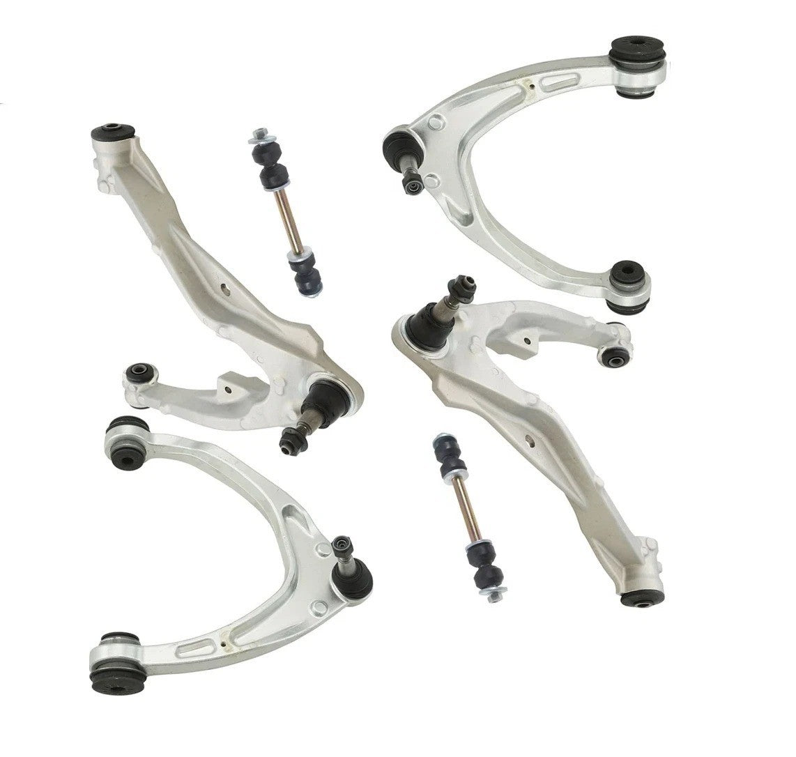 6 Piece Suspension Kit Front Upper & Lower Control Arms Sway Bar End Links New