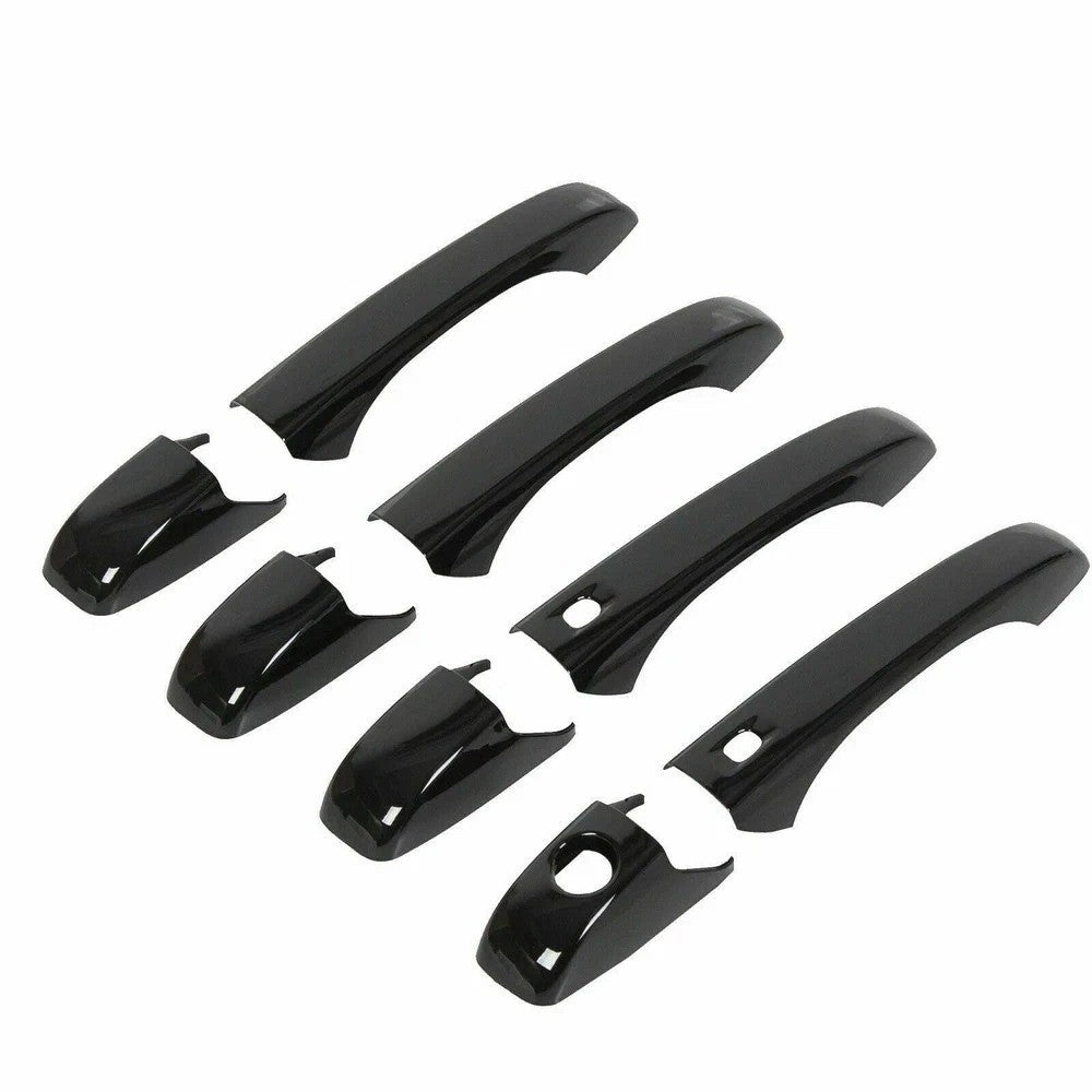 4x Exterior Door Handle Decor Cover Trim for Jeep Grand Cherokee 2011-2019 Black
