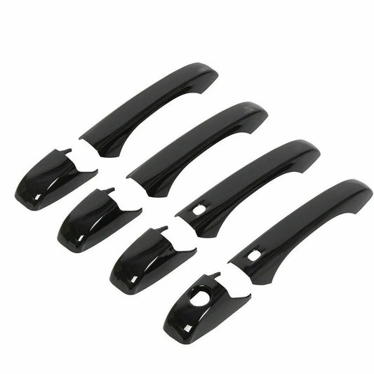 4x Exterior Door Handle Decor Cover Trim for Jeep Grand Cherokee 2011-2019 Black