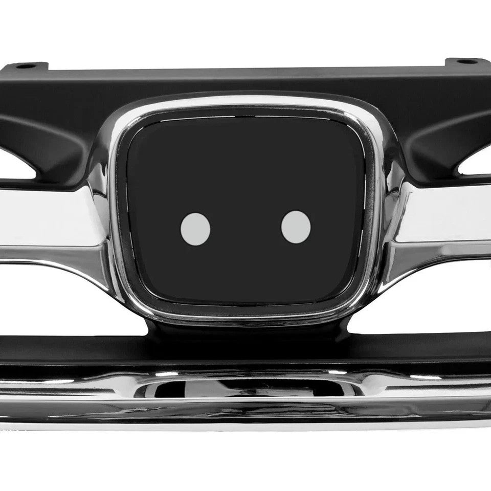 Fit 13-15 9th Gen Honda Accord 4 Door Chrome JDM Mod Style Front Hood Grille