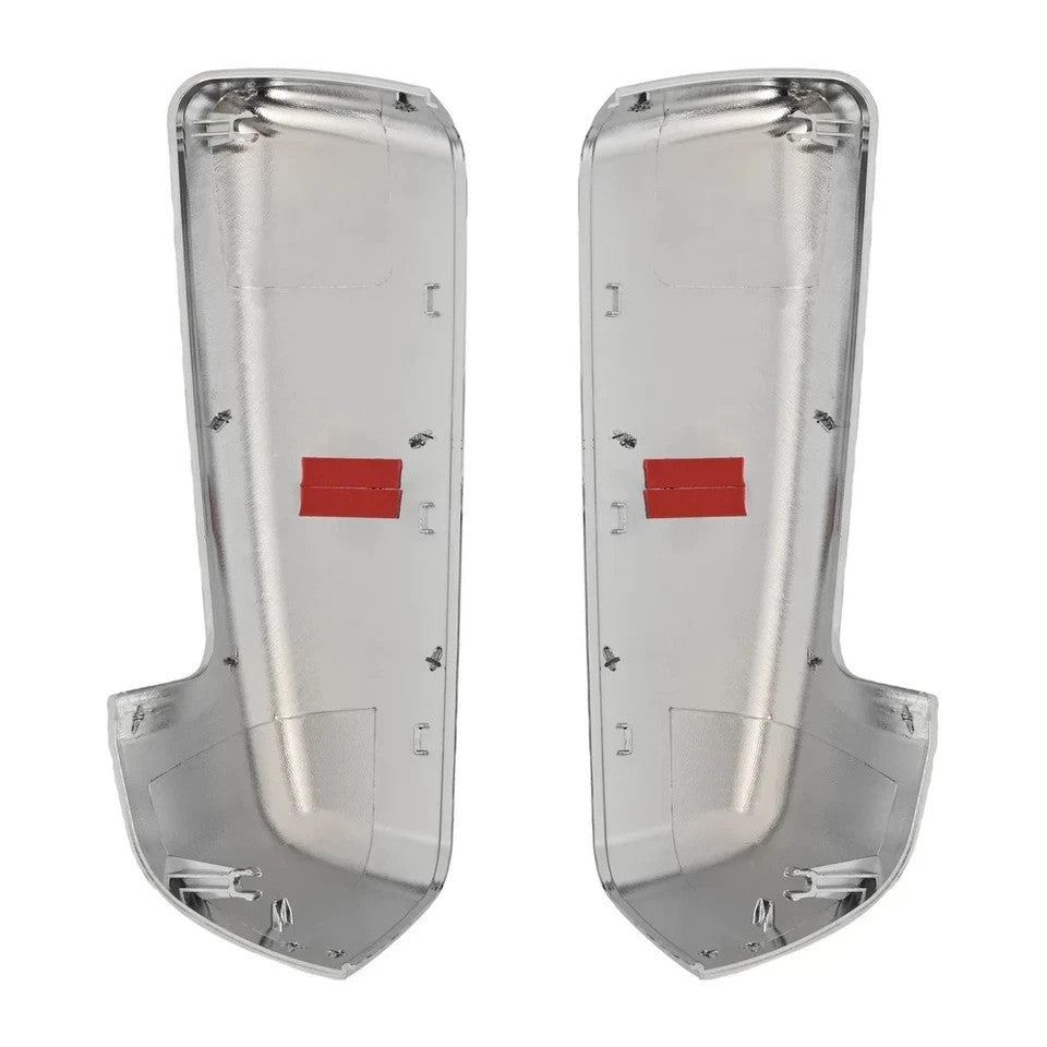 For 19-24 2023 Chevy Silverado GMC Sierra 1500 Chrome Top Half Mirror Cover Caps
