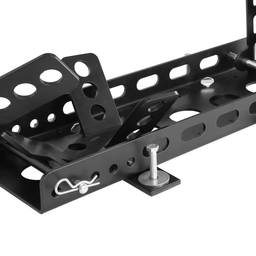 Motorcycle Front Rear Wheel Stop Chock Stand w/ Mounting Kit 3000lbs Tire Rack