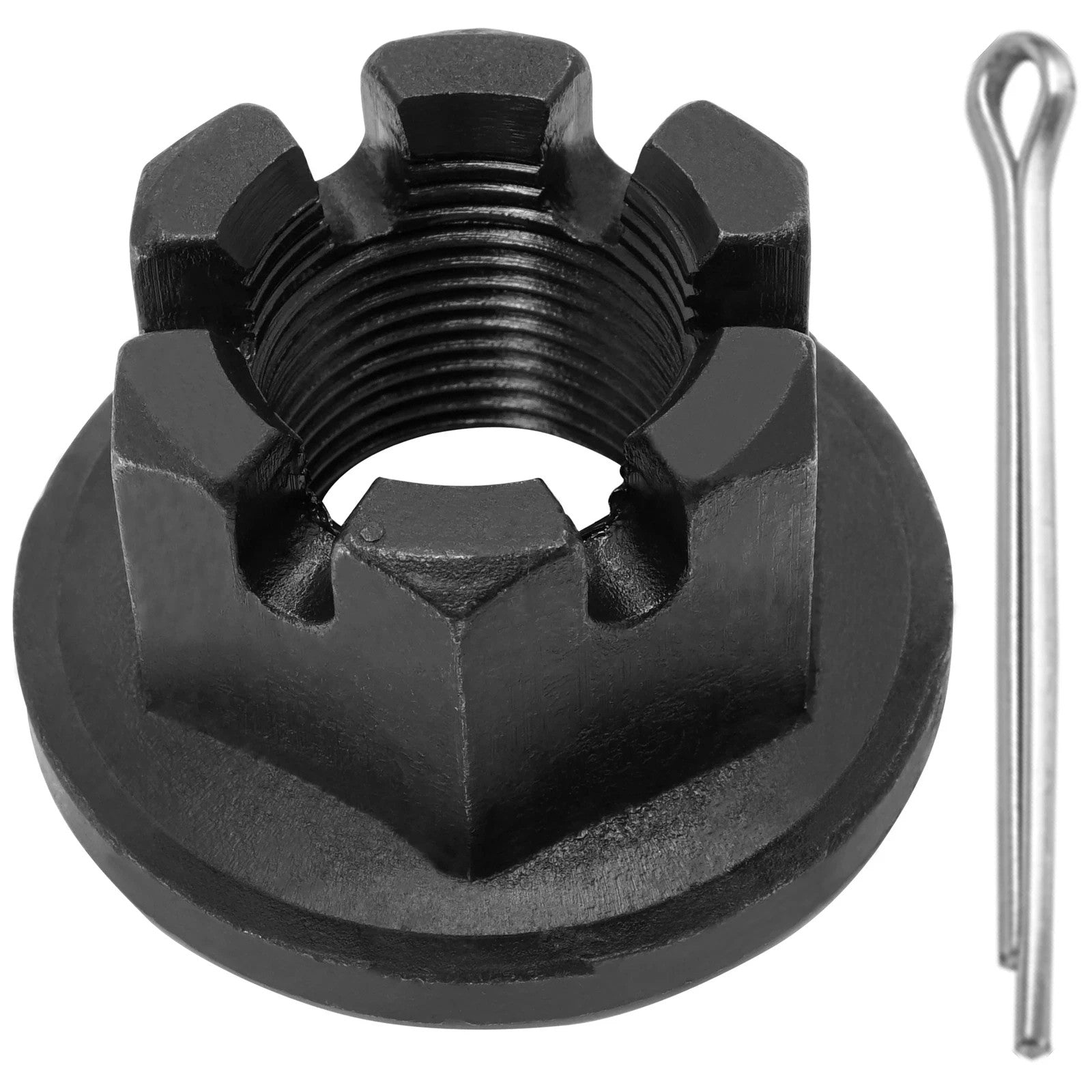 501110 Castle Nut w/ Cotter Pin for King Kutter Rotary Gearbox 1"-14 Fine Thread