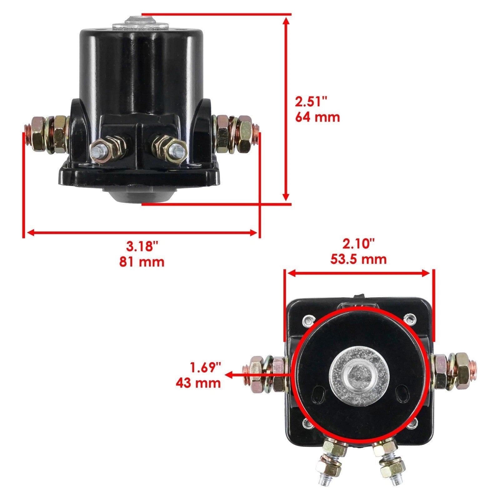 for OMC Evinrude Starter Relay Solenoid 115 115Hp 1969-2006