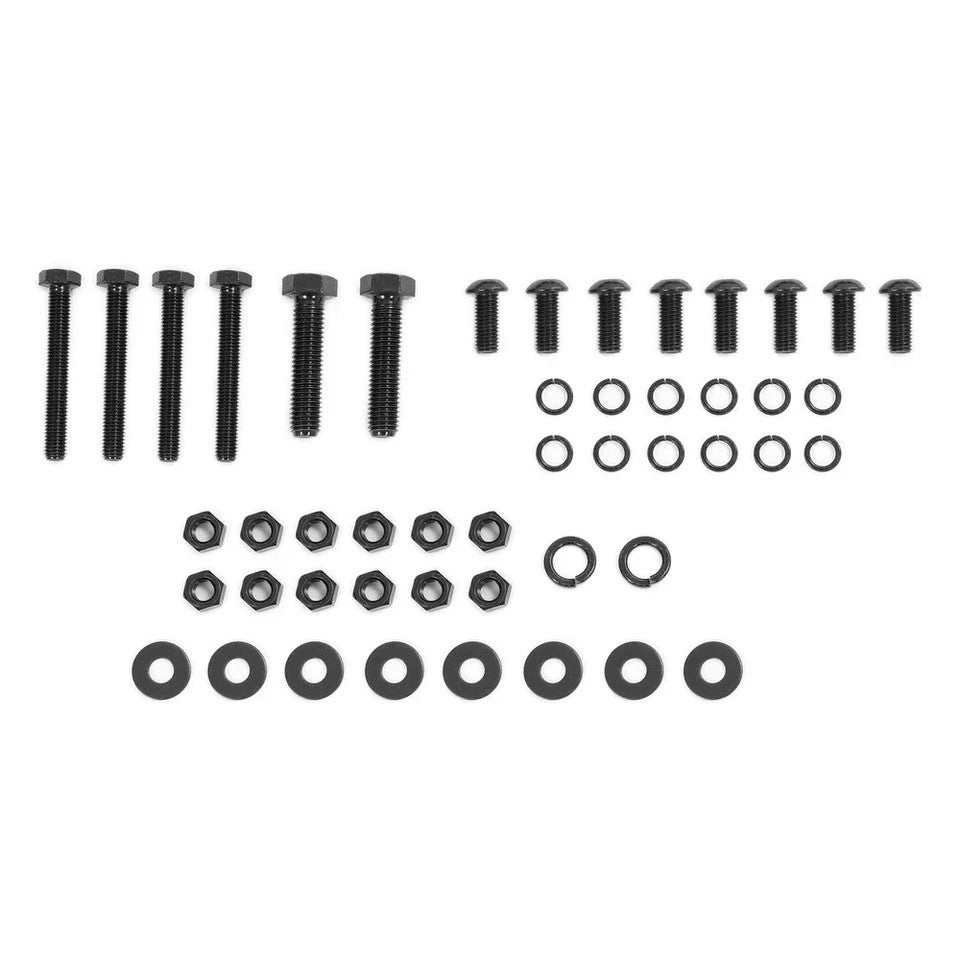 HECASA Universal Rear Half Fender Mounting Bracket Heavy Duty Black Pair