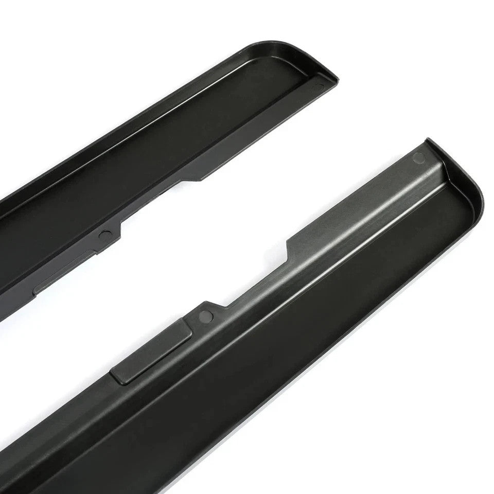 Side Skirts Extension For 2010-15 Chevy Camaro SS LS LT Gloss Black Rocker Panel