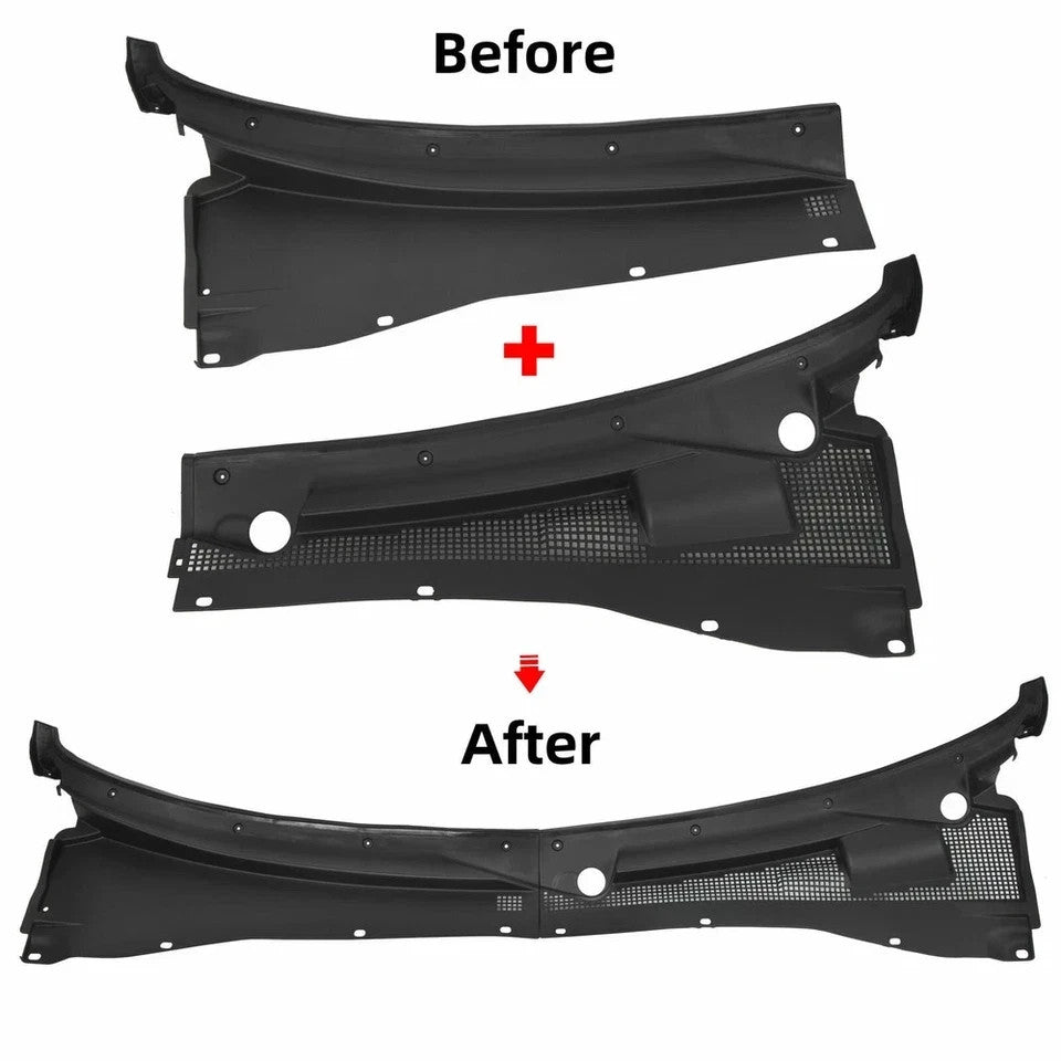 HECASA Set Windshield Wiper Cowl Grilles LH RH for Ford Escape Mercury Mariner