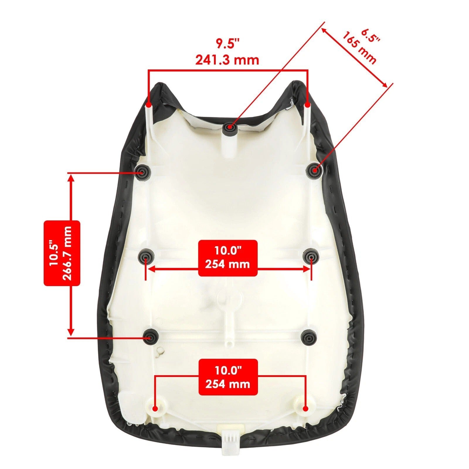 Complete Seat Black for Yamaha Grizzly 700 YFM700F 4X4 2007 2008 2009 2010 2011