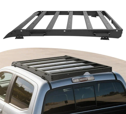Roof Rack Cargo Carrier Basket Steel For Toyota Tacoma Double Cab 2005-2023
